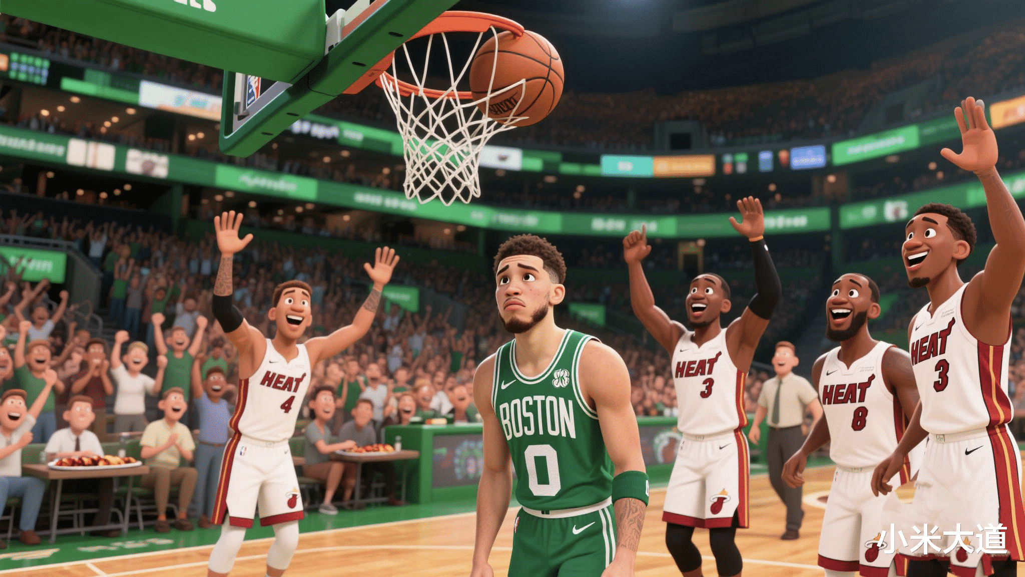 热火，逆转取胜，塔图姆！